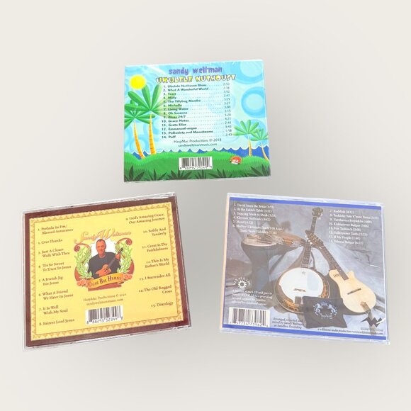 Sandy Weltman CD Lot of 3 Klezmer Nuthouse Cigar Box Hymns Ukulele Nuthouse NEW - Picture 2 of 2